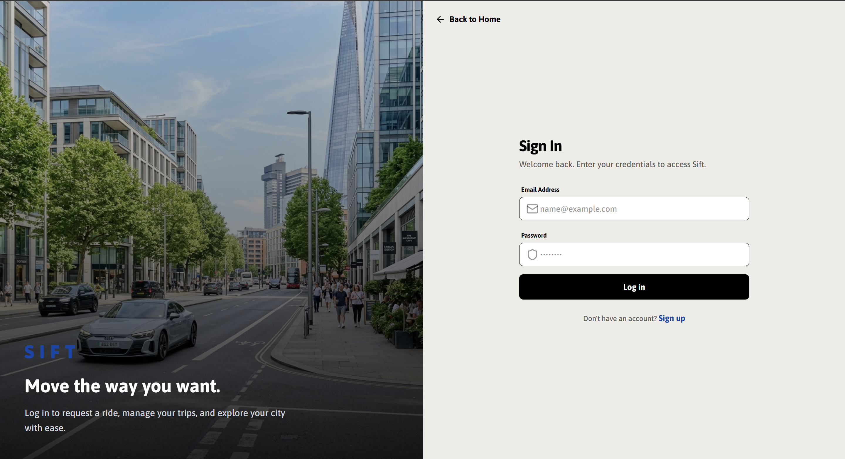 SwiftRide screenshot 2